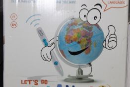 Boxed Lets Go Parlamond, Lets Go Travel The World Educational Multi Lingual Globe RRP £50 (