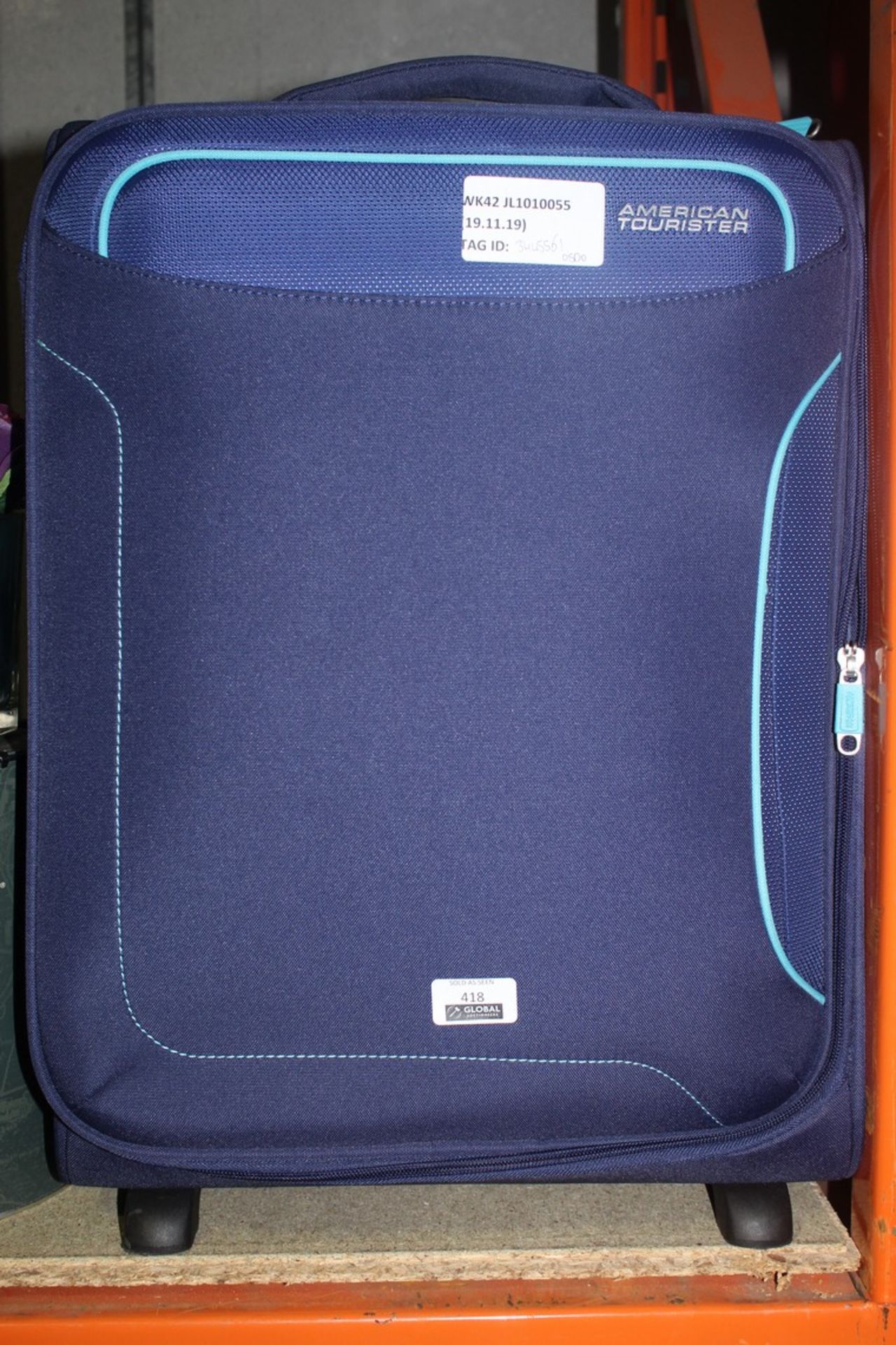 Assorted American Tourista Blue Soft Shell Cabin Bags RRP £50 Each (3362151)(3445561) (Public