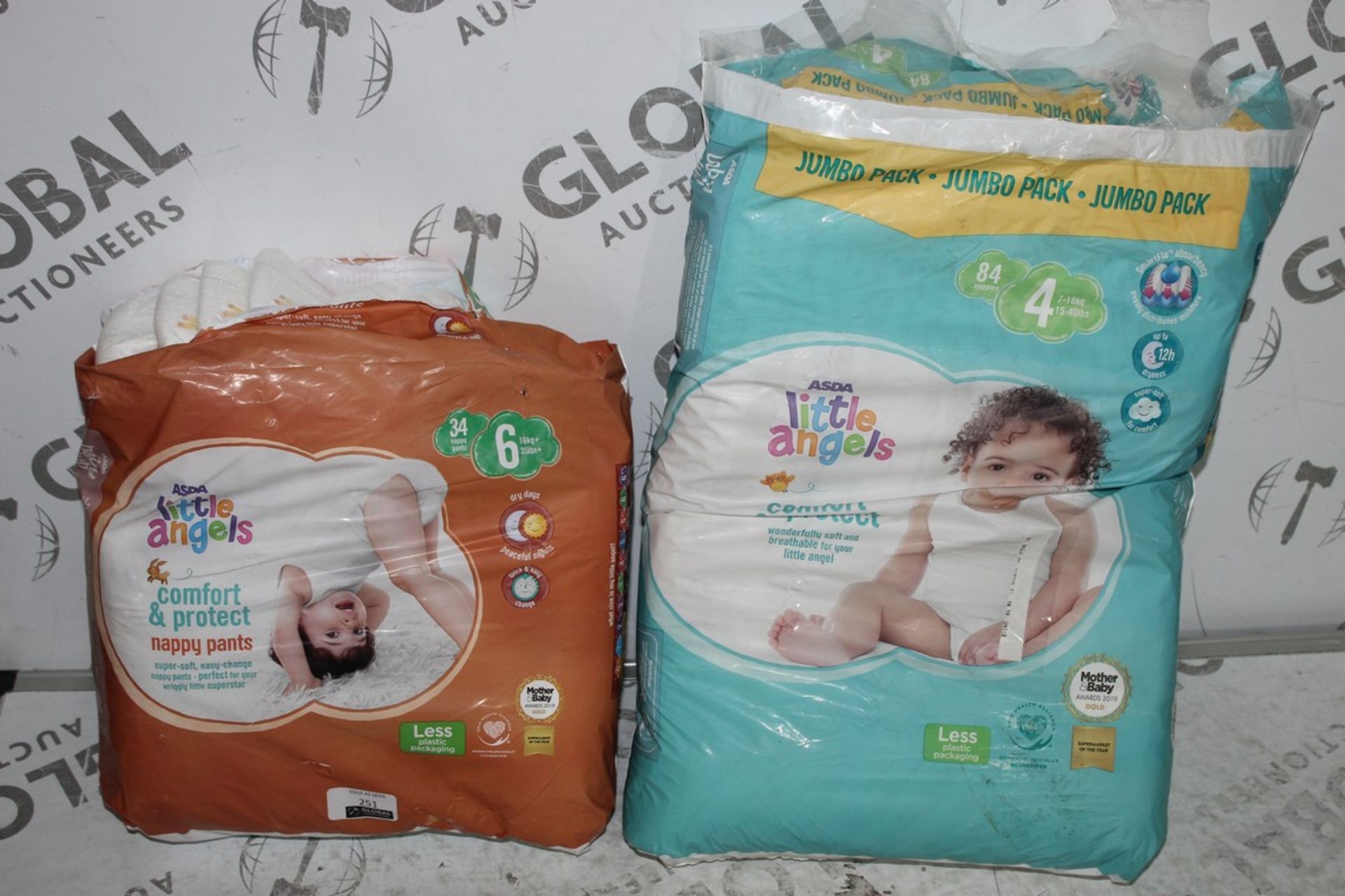 Assorted Packs of Size A2J Little Angels Chantelle Edition Pull Up Nappy Pants (Public Viewing and