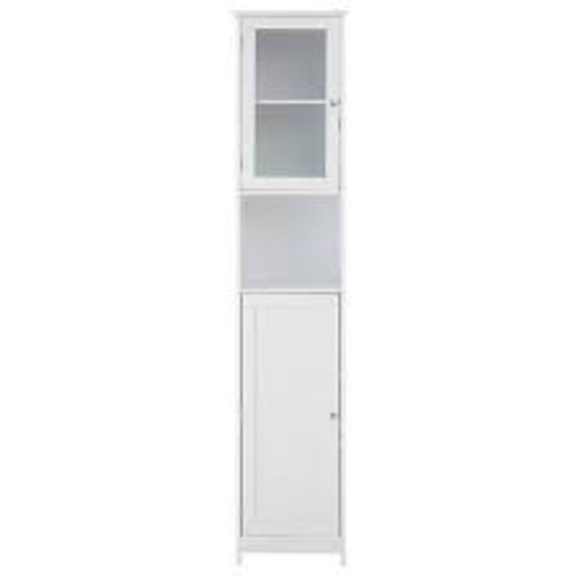 Boxed Portland Mason by Premier Tall White Cabinet Storage Bathroom RRP £105 (Public Viewing and