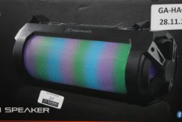 Boxed Black Web Light Up Bluetooth Speaker RRP £40 (Public Viewing and Appraisals Available)