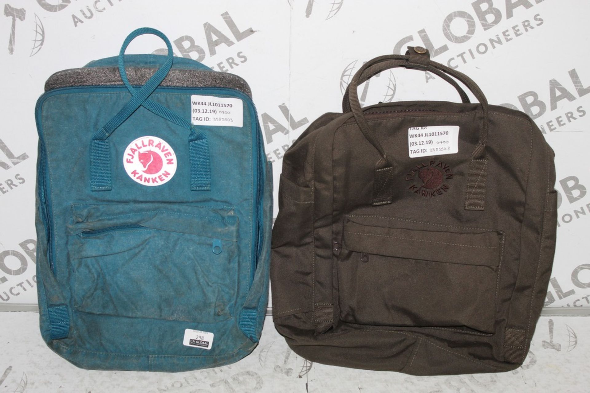 Assorted Falraven Olive Green and Teal Backpacks RRP £40 - £80 Each (3585503)(3585508) (Public