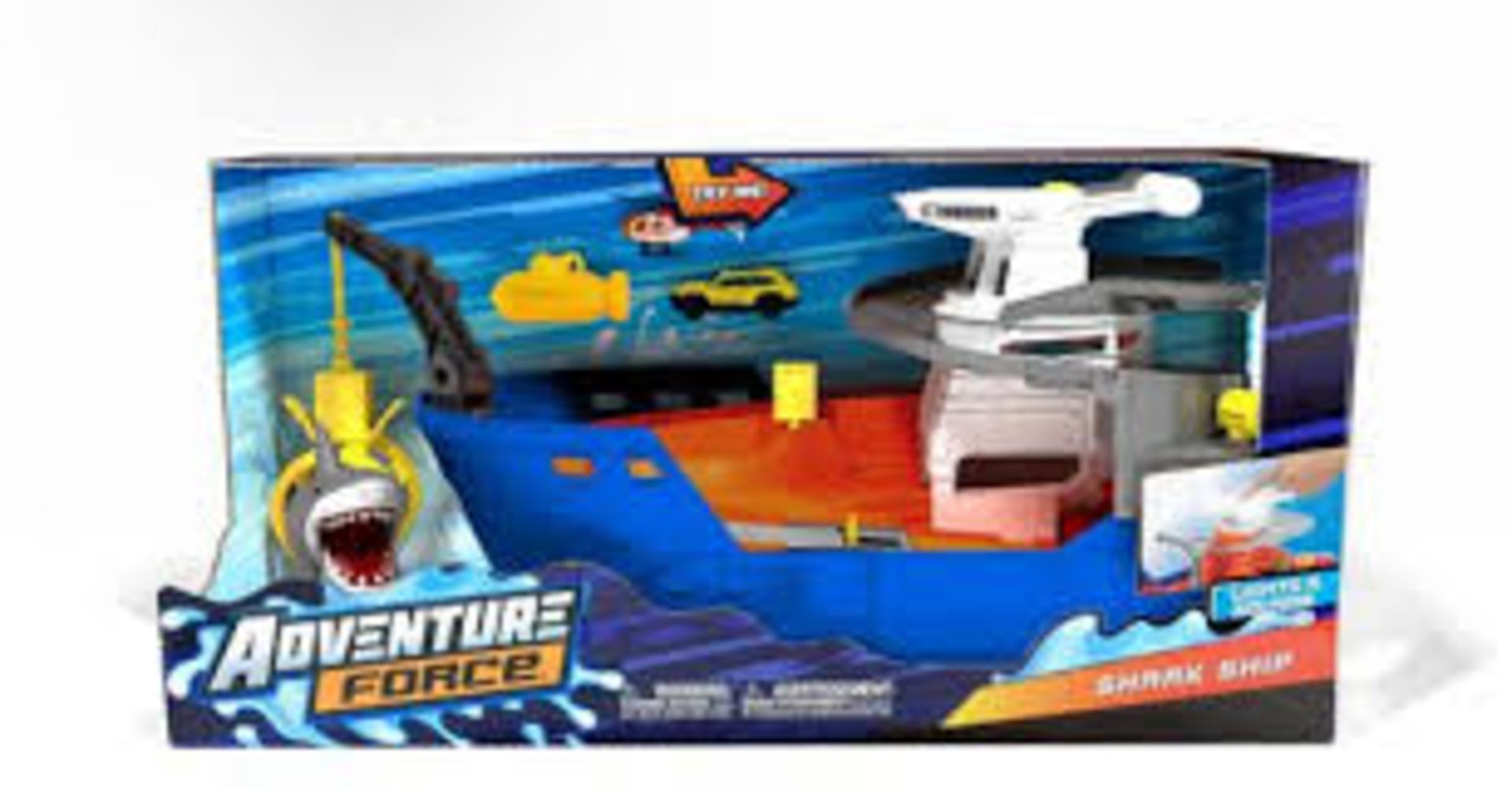 Assorted Children's Toy Items to Include Adventure Force Shark Attack Water Safe Sets and Rubbish