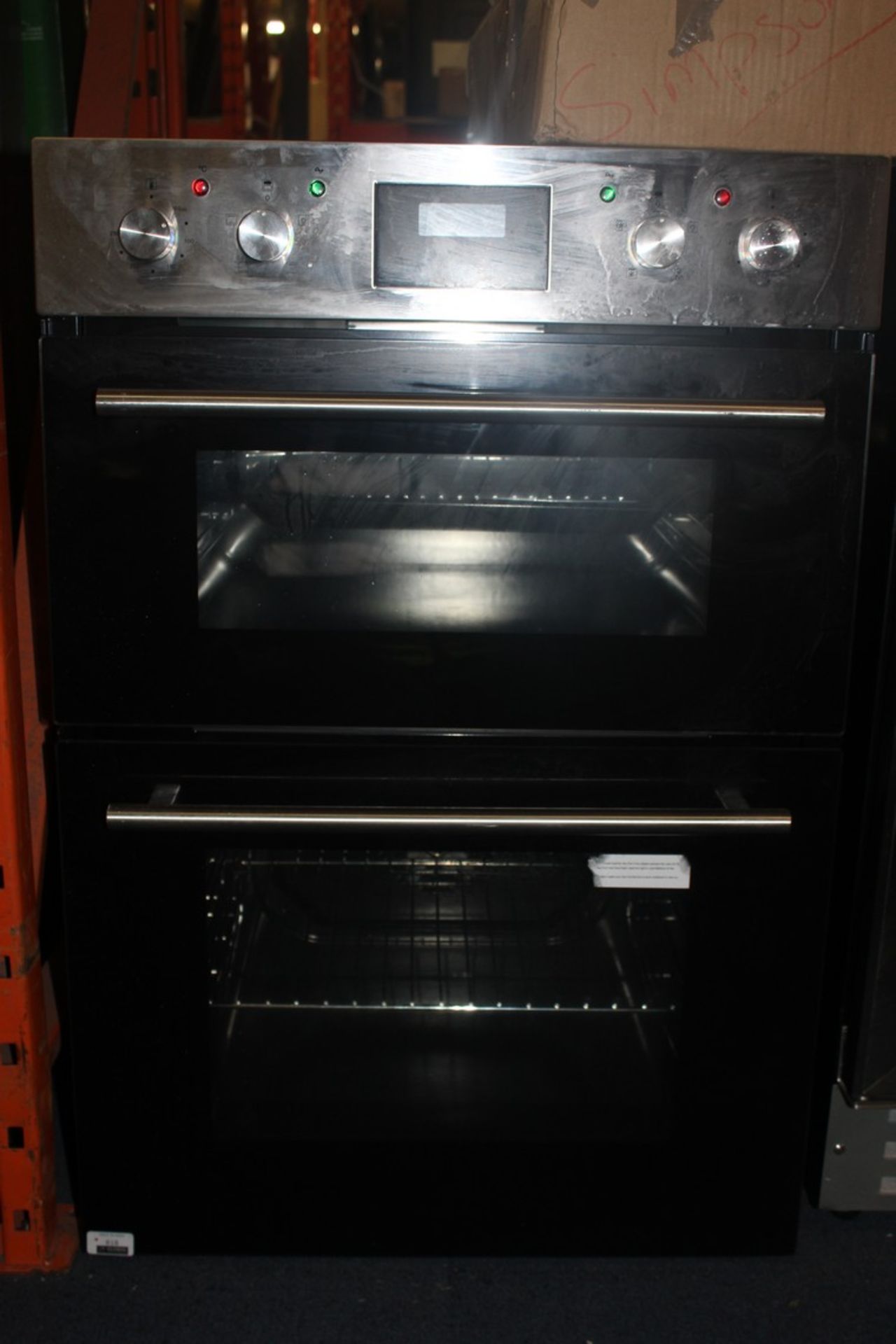 Stainless Steel and Black Fully Integrated Fan Assisted Single Electric Oven (Public Viewing and