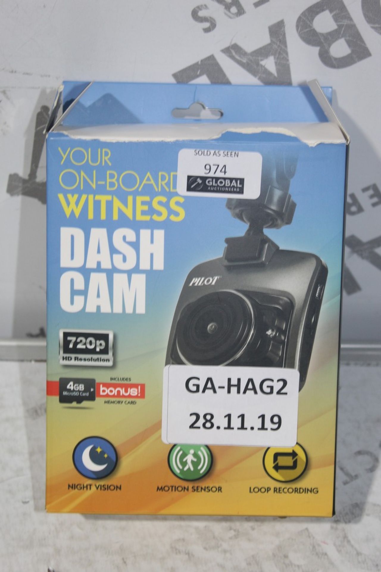 Boxed Your On Board Witness Dash Cam RRP £50 ( (Public Viewing and Appraisals Available)