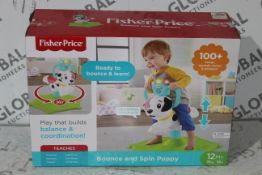 Boxed Fisher Price Bounce and Spin Puppy Spinaroo Kids Play Toy RRP £50 (3555376) (Public Viewing