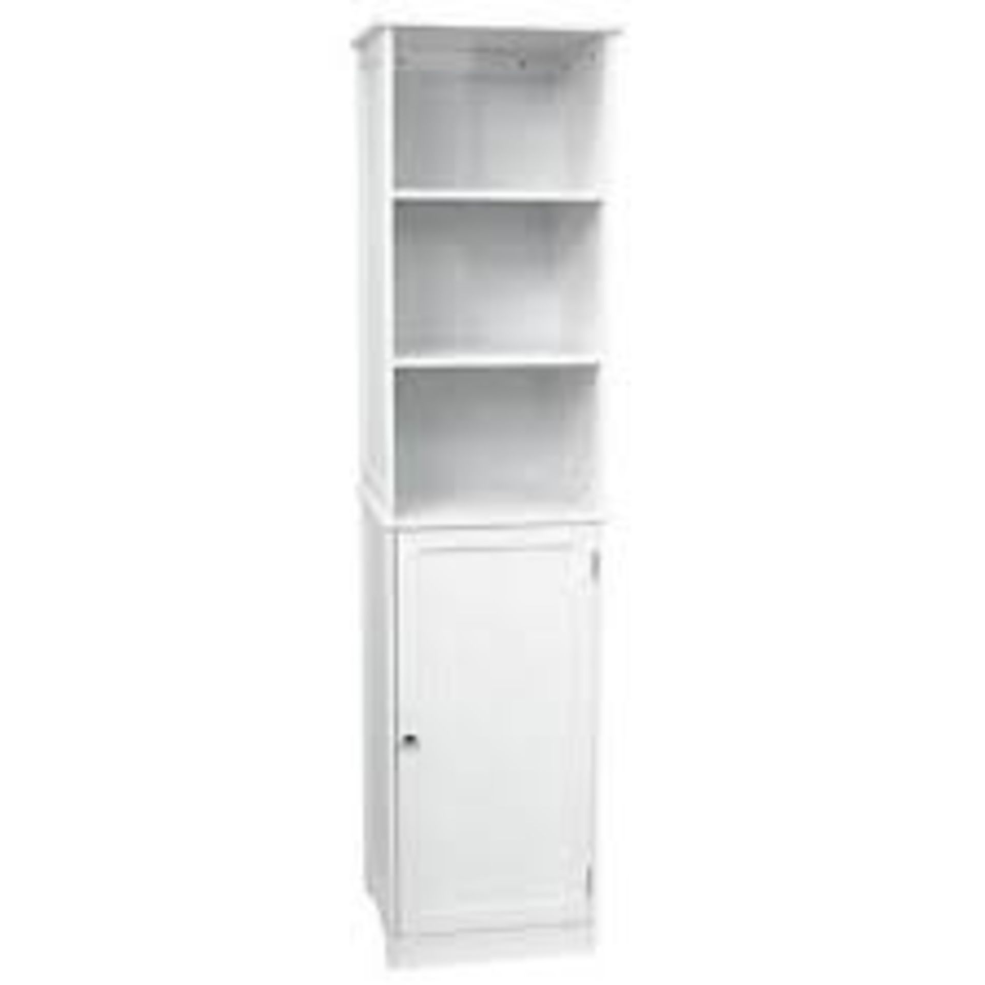 Boxed Bath Vida Priano Tallboy 1 Door 2 Shelf Storage Cabinet RRP £75 (15754) (Public Viewing and