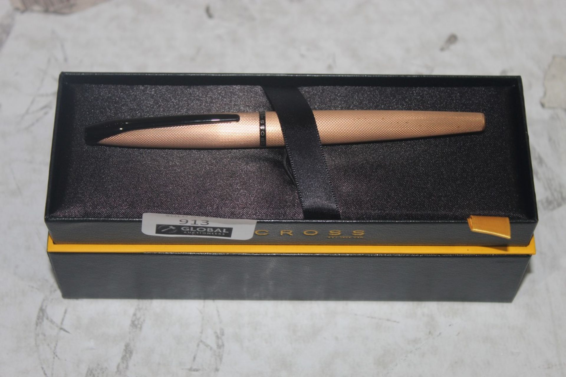 Boxed Cross Brushed Rose Gold Fountain Pen RRP £85 (RET00185404) (Public Viewing and Appraisals