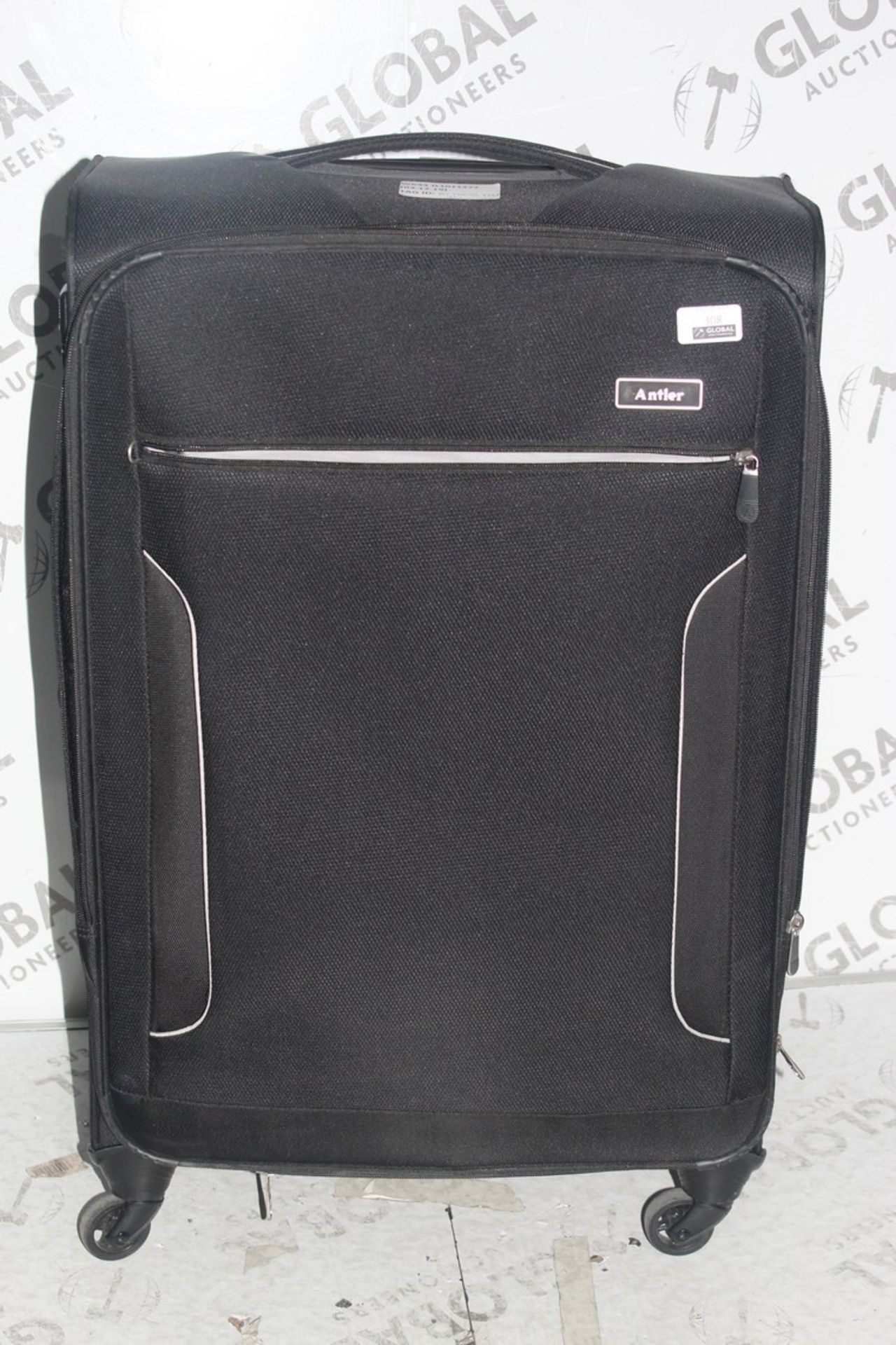 Antler Black Soft Shell Medium Sized Cabin Bag RRP £90 (RET00557994) (Public Viewing and