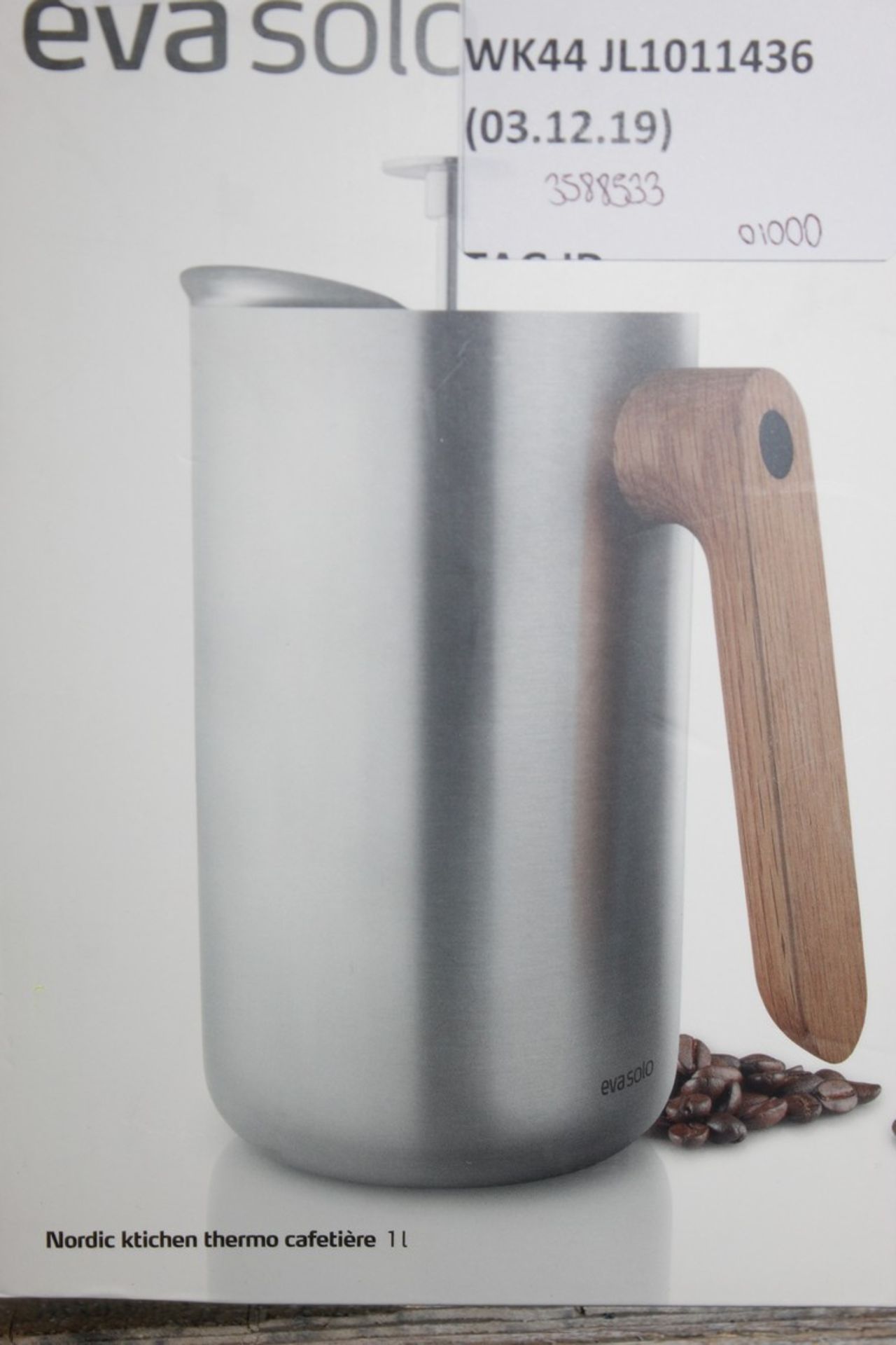 Boxed Evo Solo Nordic Kitchen Thermal Cafetière Stainless Steel RRP £100 (3588533) (Public Viewing