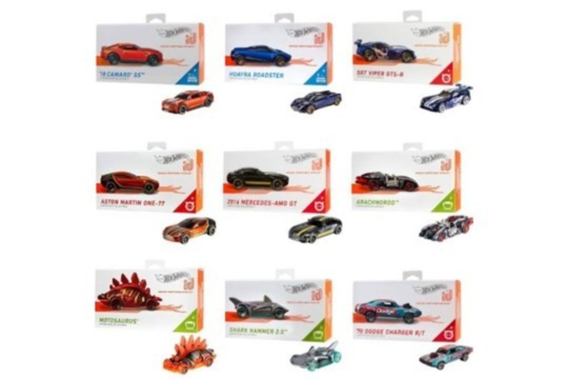 Assorted Hot Wheels Uniquely Identifiable Vehicles to Include Howling Heat, Aston Martin, 2016