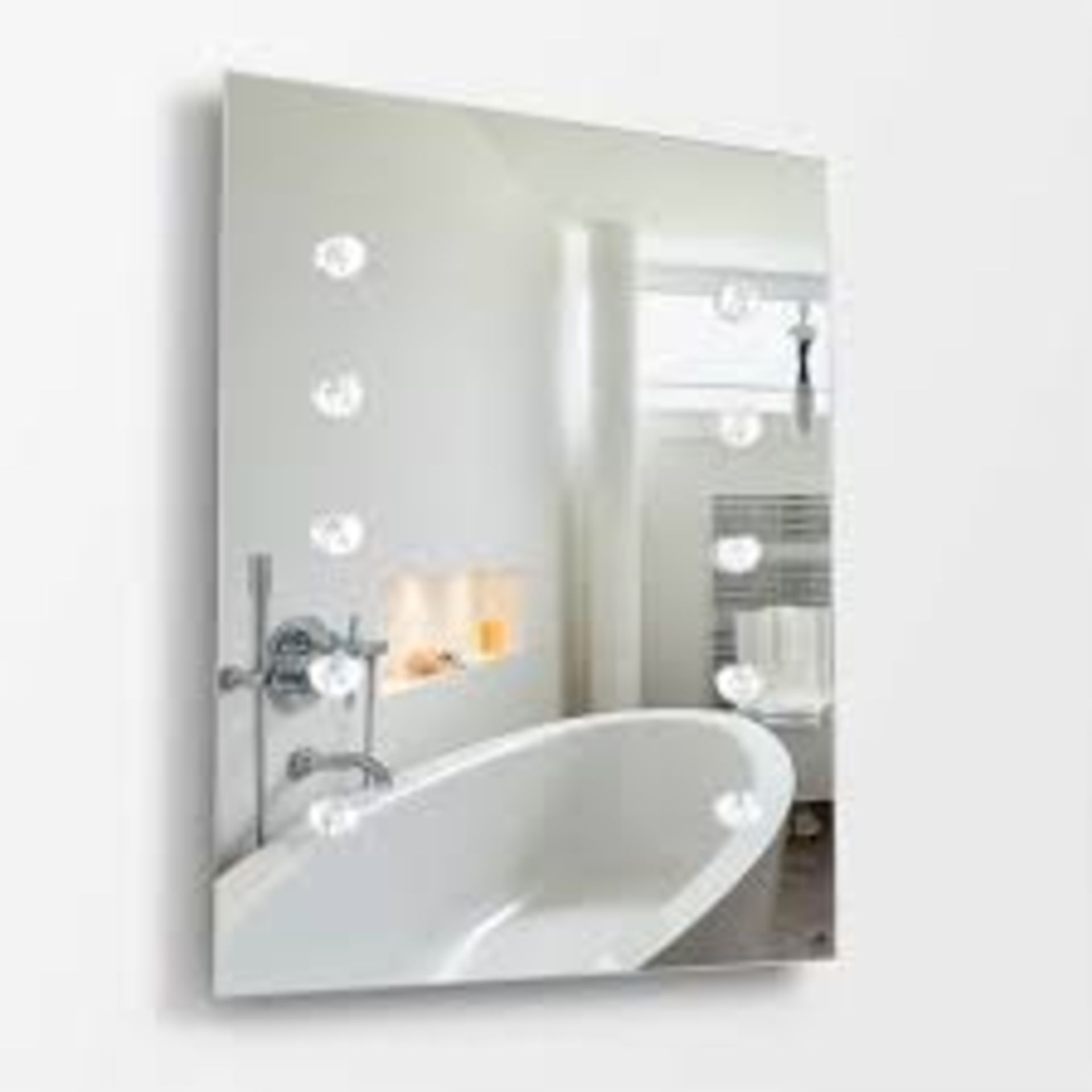 Boxed Small Rectangular Illuminating Bathroom Mirror (Public Viewing and Appraisals Available)