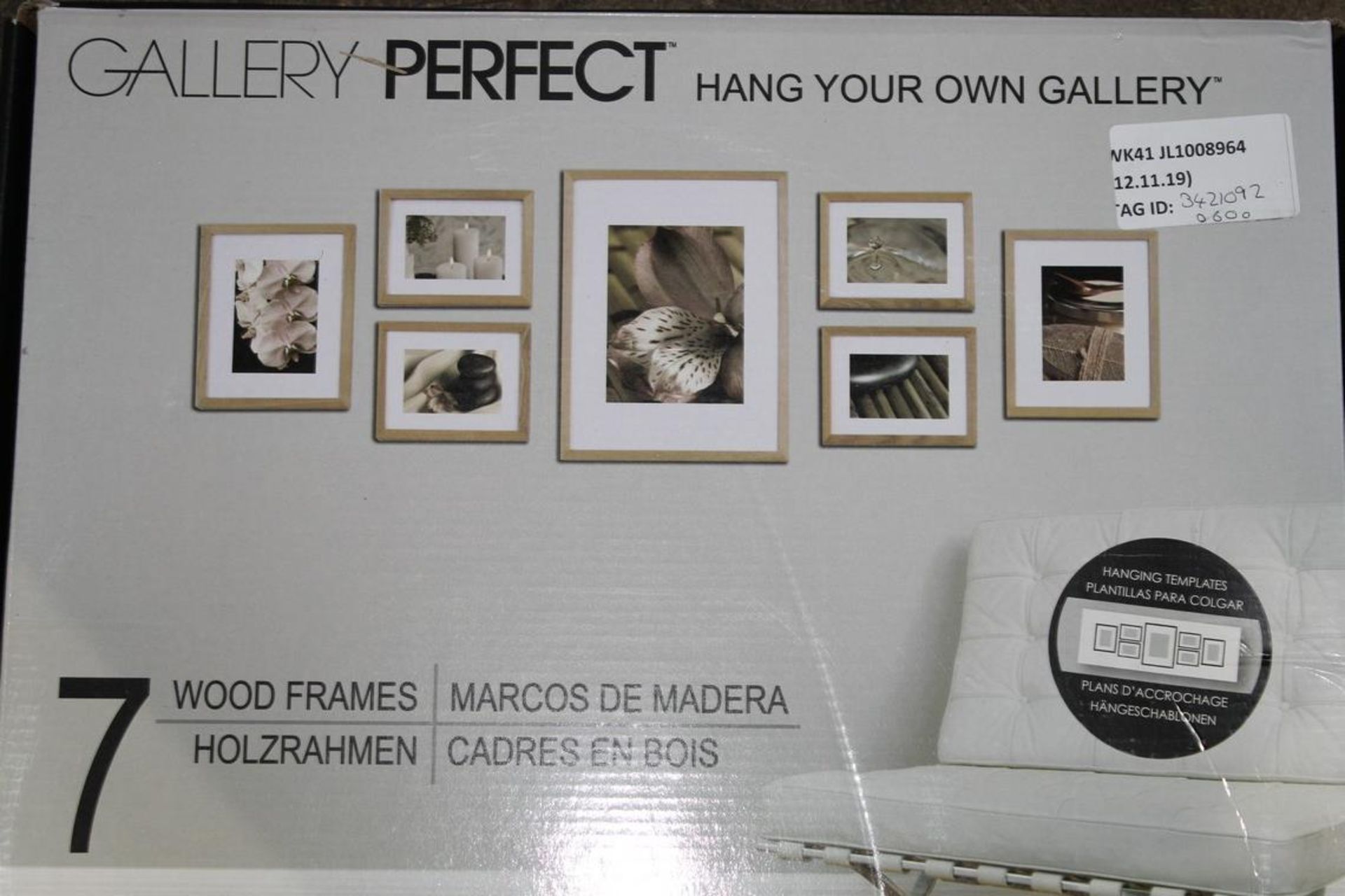Boxed Gallery Perfect Hang Your Own Gallery Set of Wooden Picture Frames RRP £60 Each (3538478)(