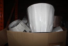 Lot to Contain Approx. 40 - 50 Designer Ceiling Light Shades in Assorted Styles and Sizes and