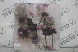 Mamont Hill Small Floral Canvas Wall Art Picture RRP £75 (14789) (Public Viewing and Appraisals