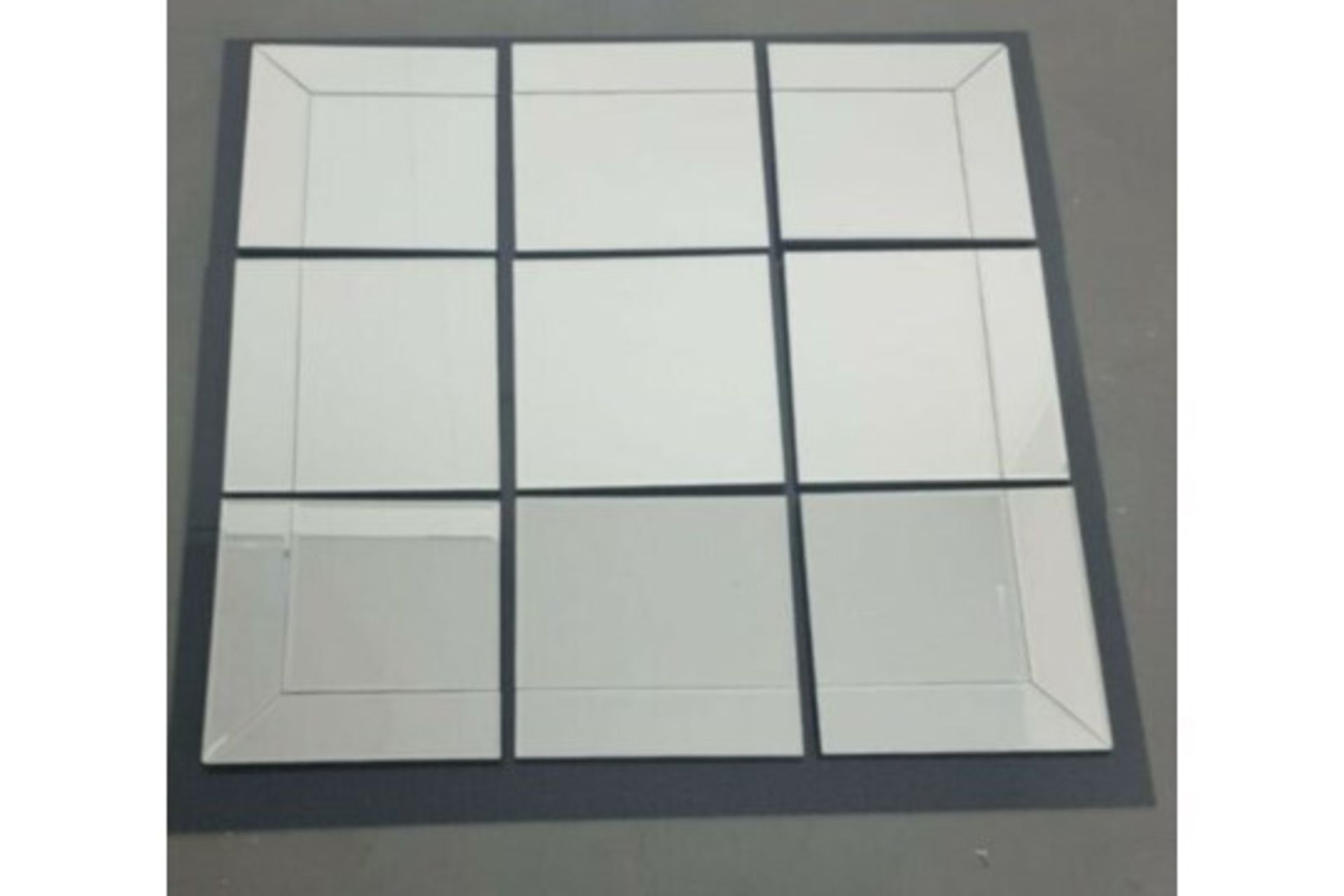 Boxed AMD511 9 Piece Square Mirror 180 x 180cm RRP £999