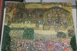 Gustav Klimt Flower Garden Canvas Wall Art Picture RRP £80 (Public Viewing and Appraisals