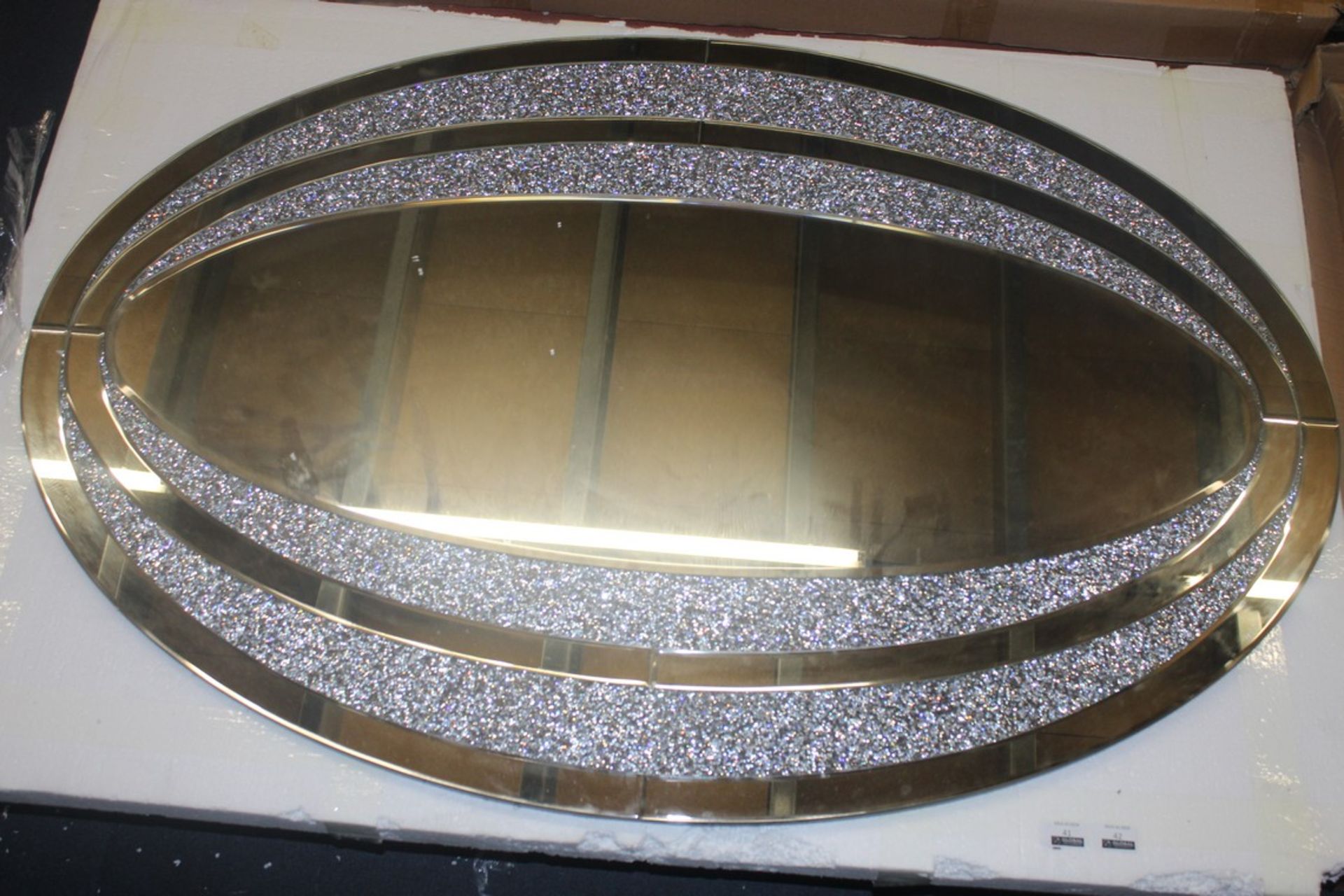 Boxed Crush Crystal Mirror RRP £200 (16JZ385)