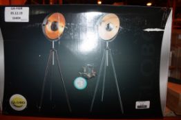 Boxed Globo Lighting Tripod Studio Floor Lamps RRP £105 (16404) (Public Viewing and Appraisals