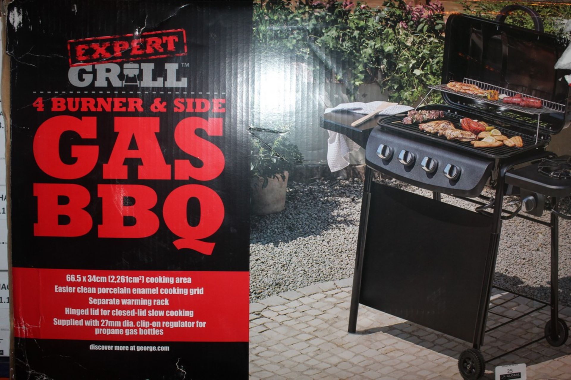 Boxed Expert Grill 4 Burner and Side Burner Gas BBQ (Public Viewing and Appraisals Available)