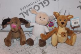 Lot to Contain 15 Children's Teddies and Kangaroo Teddies (Public Viewing and Appraisals Available)