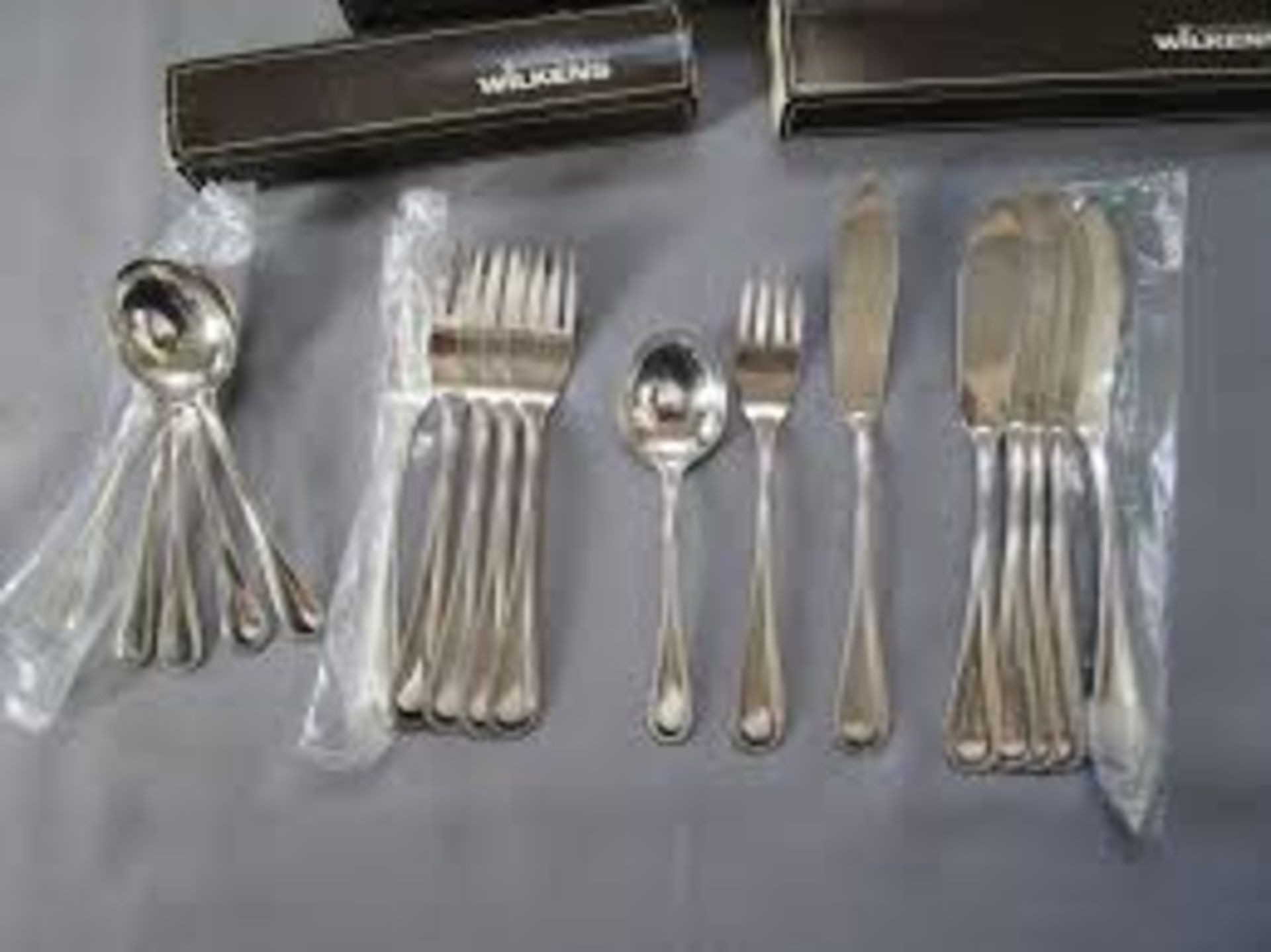 Boxed Wilkens 10 Piece Silver Cake Servers, Cheese Forks and Mini Ladles RRP £160 (16317) (Public