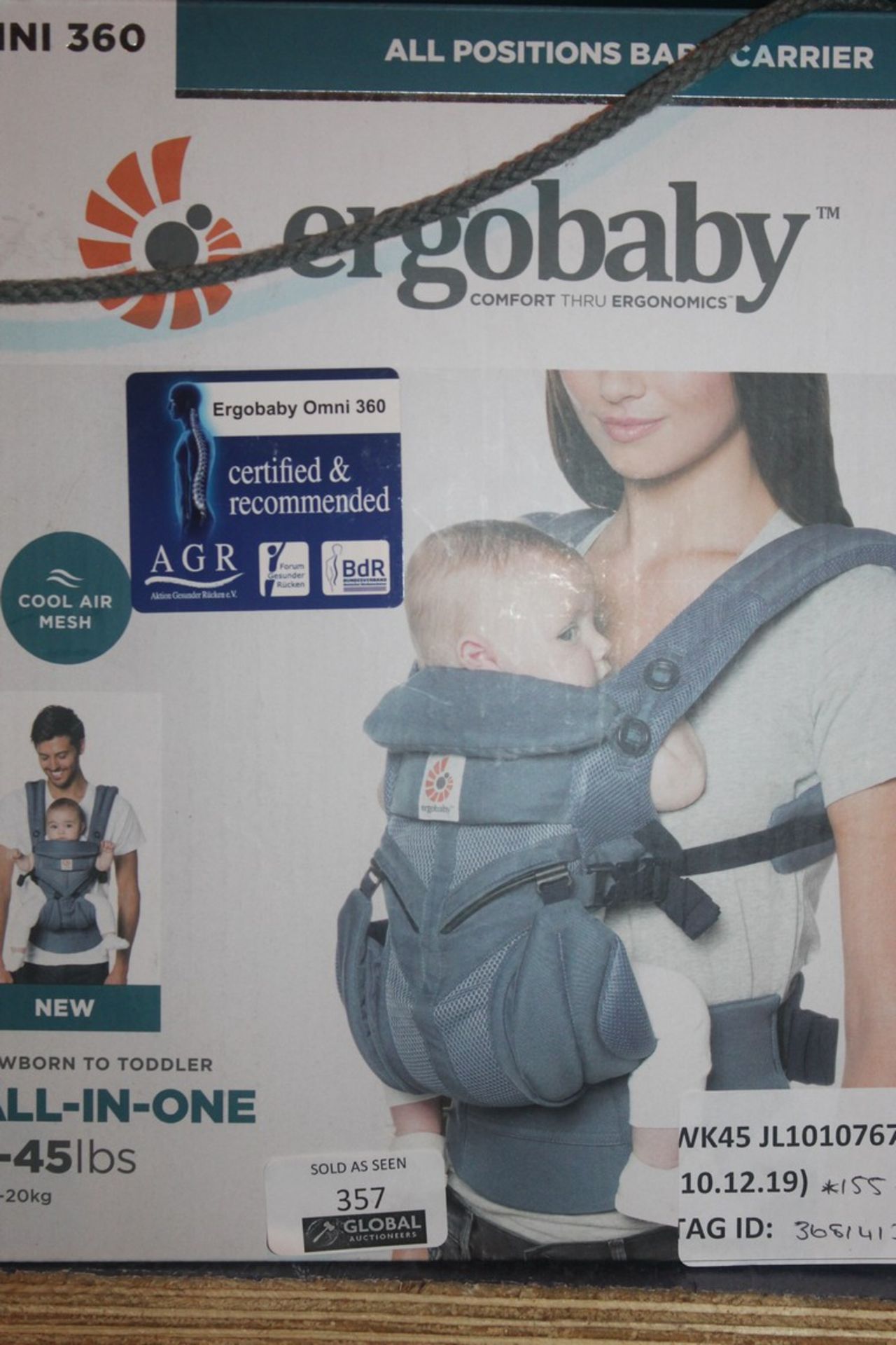 Boxed Urgobaby Omni 360 All In One Carrier RRP £155 (3681413) (Public Viewing and Appraisals