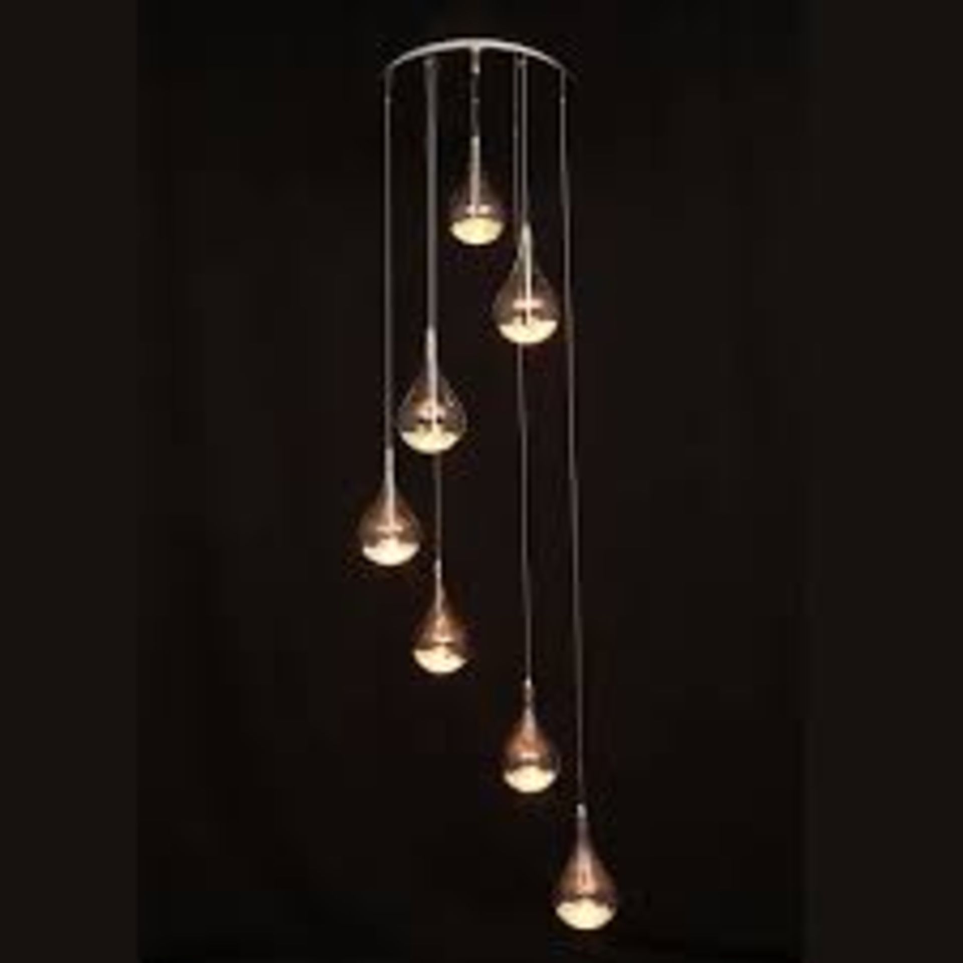 Boxed Sebastian Chrome Finish Crystal Light Fitting RRP £295