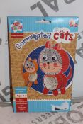 Lot to Contain 32 Assorted Corrugated Cats and Shrinkable Pets Children's Craft Sets (Public Viewing