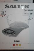 Lot to Contain 4 Boxed Salter Bowl Kitchen Scales Combined RRP £80 (Public Viewing and Appraisals