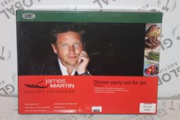 Boxed Stellar James Martin Cutlery Collection Dinner Party Set for 6 44 Piece Cutlery Set RRP £