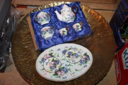Lot to Contain 2 Assorted Items to Include a Sweet Pea Tea Set and a Parlane Serving Bowl Combined