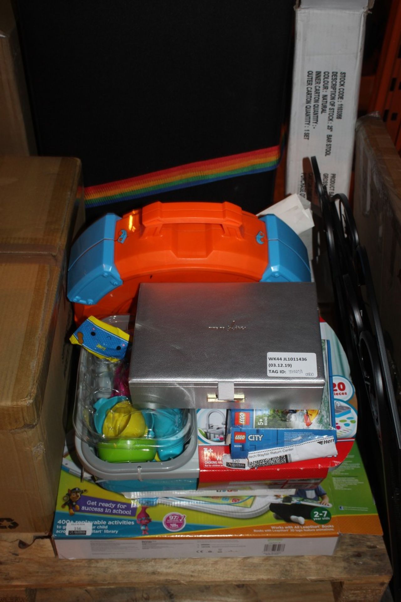 Lot to Contain 5 Assorted Children's Toy Items to Include Hot Wheels Tracks, Kid Connection Sink