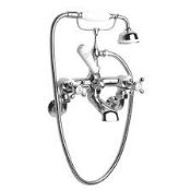 Boxed Edwardian Bath and Shower Mixer Tap in Chrome RRP £160 (16317) (Public Viewing and