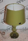 Boxed Dar Lighting Fontana Natural Green Table Lamp RRP £50 (15974) (Public Viewing and Appraisals