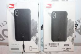 Lot to Contain 5 Torrey Brand New iPhone Cases for Various iPhone to Include X, XS Max Combined