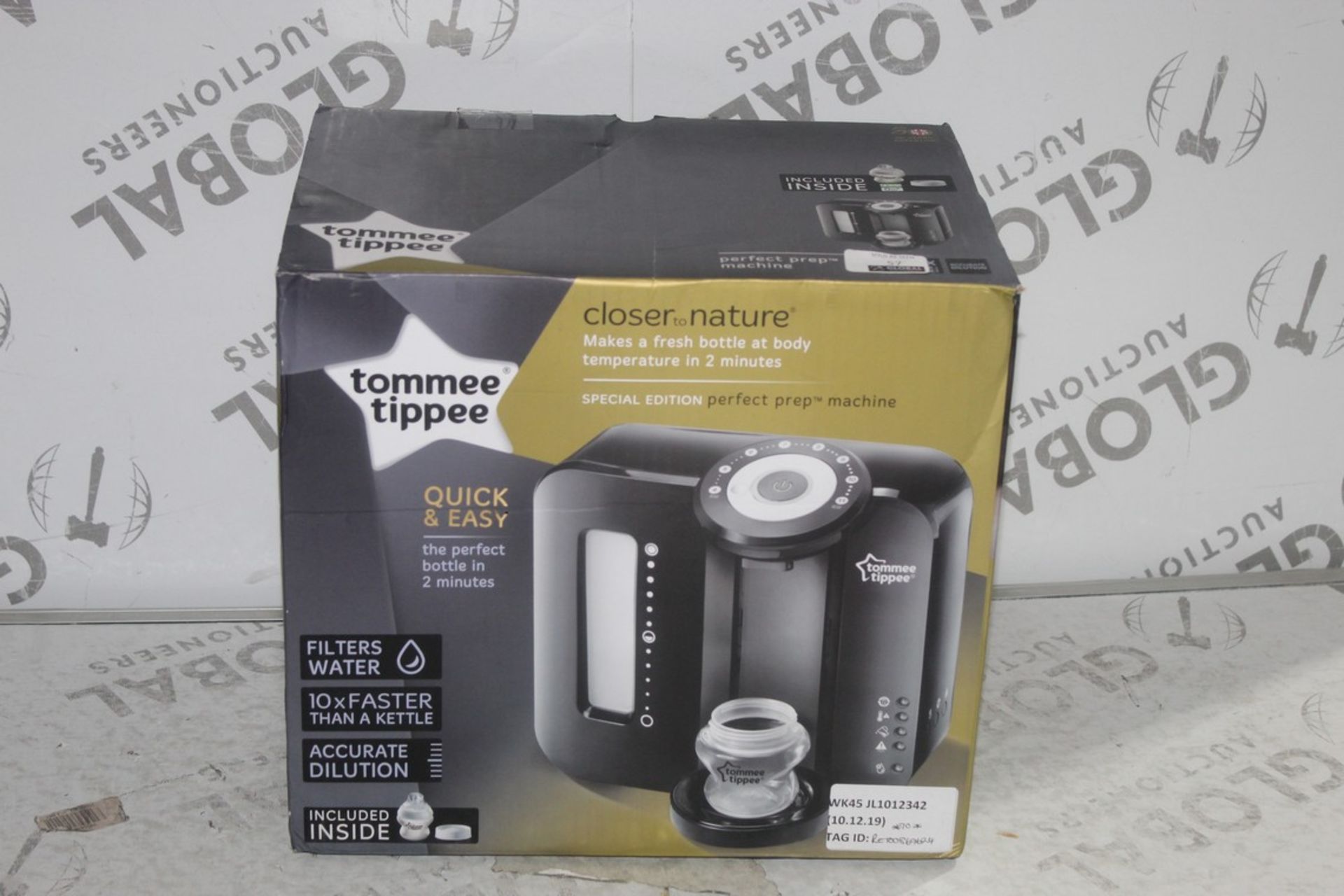 Boxed Tommee Tippee Closer to Nature Perfect Preparation Bottle Warming Station in Black RRP £70 (