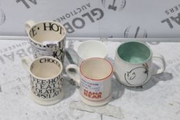 Assorted Hot Chocolate Mugs, Royal Worcester Mugs by Hannah Dale, Anthropology Mugs and Mama Bear