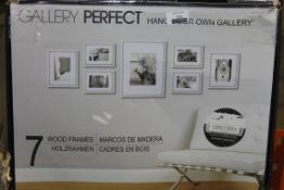 Boxed Gallery Perfect Hang Your Own Set of 7 Display Picture Frames RRP £60 Each (RET00805778)(