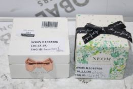 Assorted Items to Include a Neom Scented Candle and a Ted Baker Display Watch Box RRP £30 - £50 Each