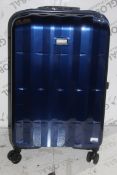 Antler Hard Shell Midnight Blue Global DLX 4 Wheel Large Spinner Suitcase RRP £200 (3674138) (Public