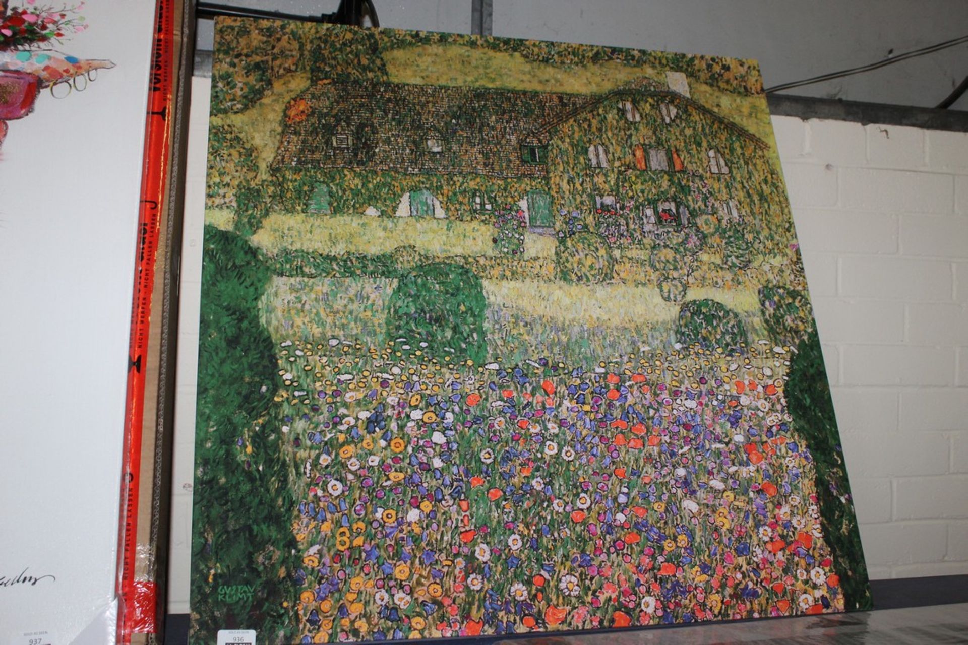 Gustav Klimt Flower Garden Canvas Wall Art Picture RRP £80 (Public Viewing and Appraisals
