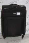 Antler Soft Shell Black 360 Wheel Spinner Suitcase RRP £125 (RET00896033) (Public Viewing and