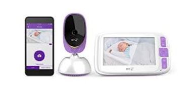 Boxed 5 Inch BT Smart Baby Monitor with 5Inch Smart Screen and Smart Phone App RRP £130 (3740576) (