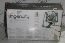 Boxed Ingenuity Boutique Collection Swing and Go Portable Swing RRP £80 (RET00108121) (Public