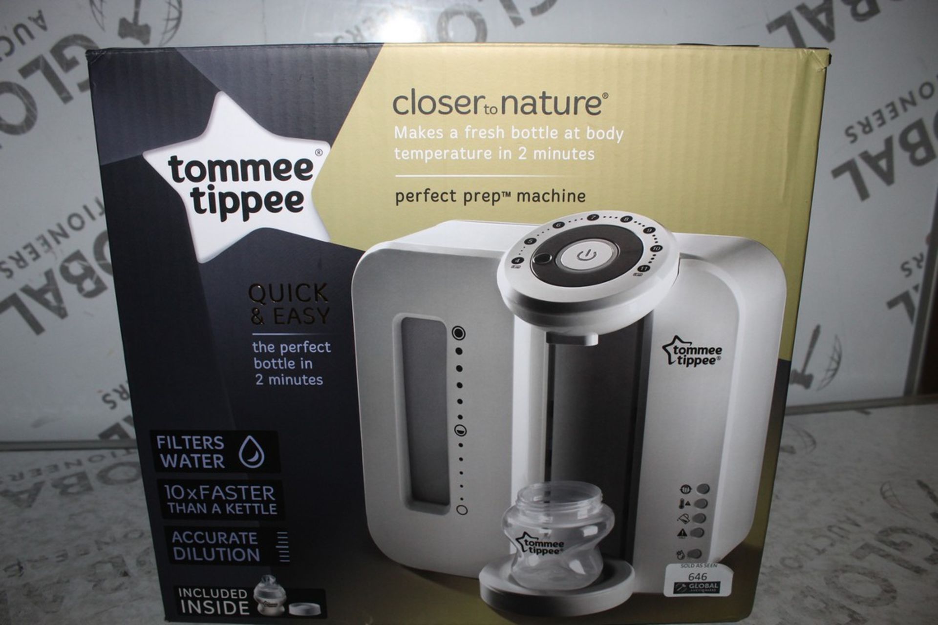 Boxed Tommee Tippee Closer to Nature Perfect Preparation Bottle Warming Station RRP £70 (3625060) (