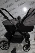 Silver Cross Marl Grey Kids Push Pram with Seat Adapter RRP £895 (RET00210954) (Public Viewing and