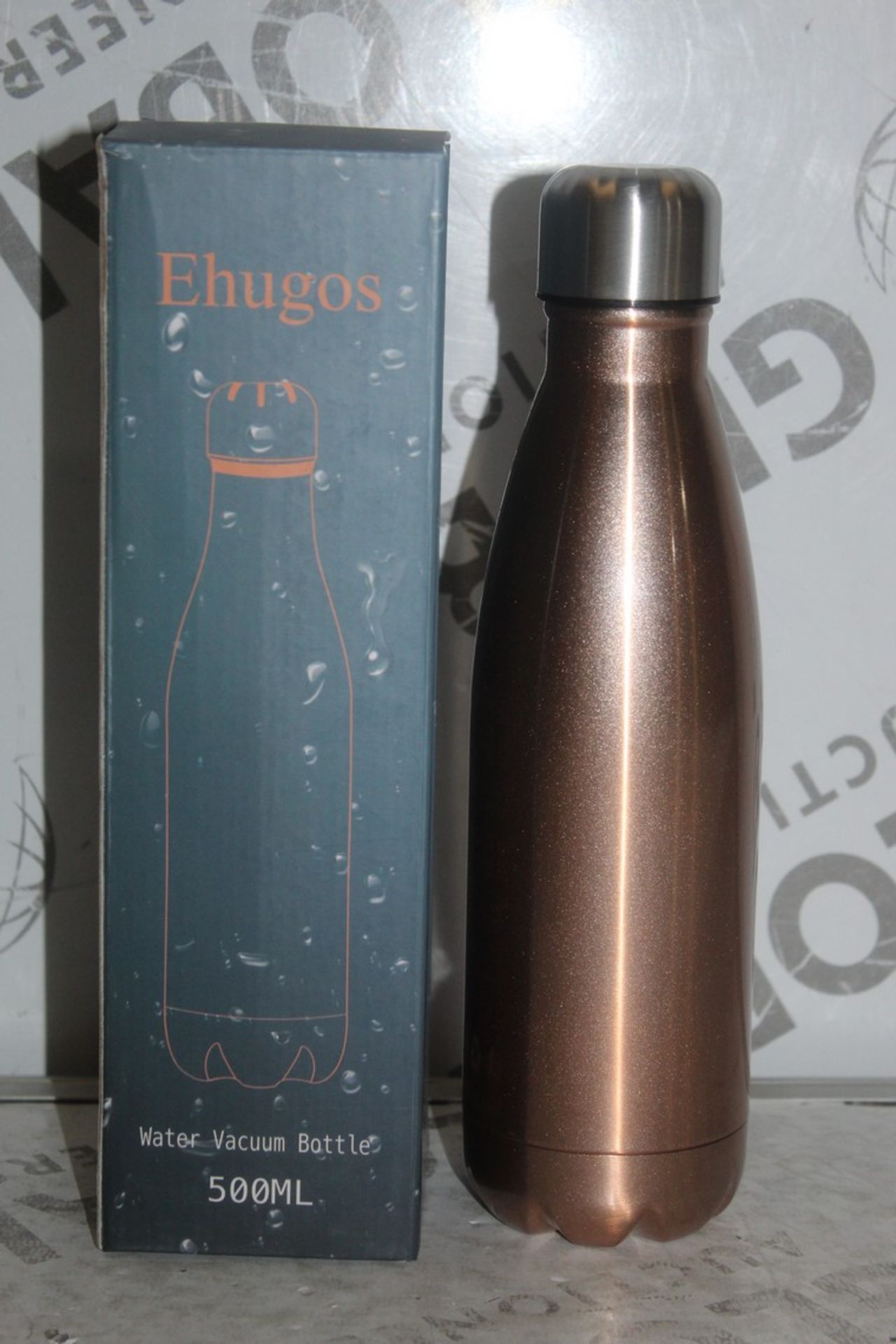 Boxed Brand New Ehugos Vacuum Seal 500ml Water Bottles RRP £13 Each