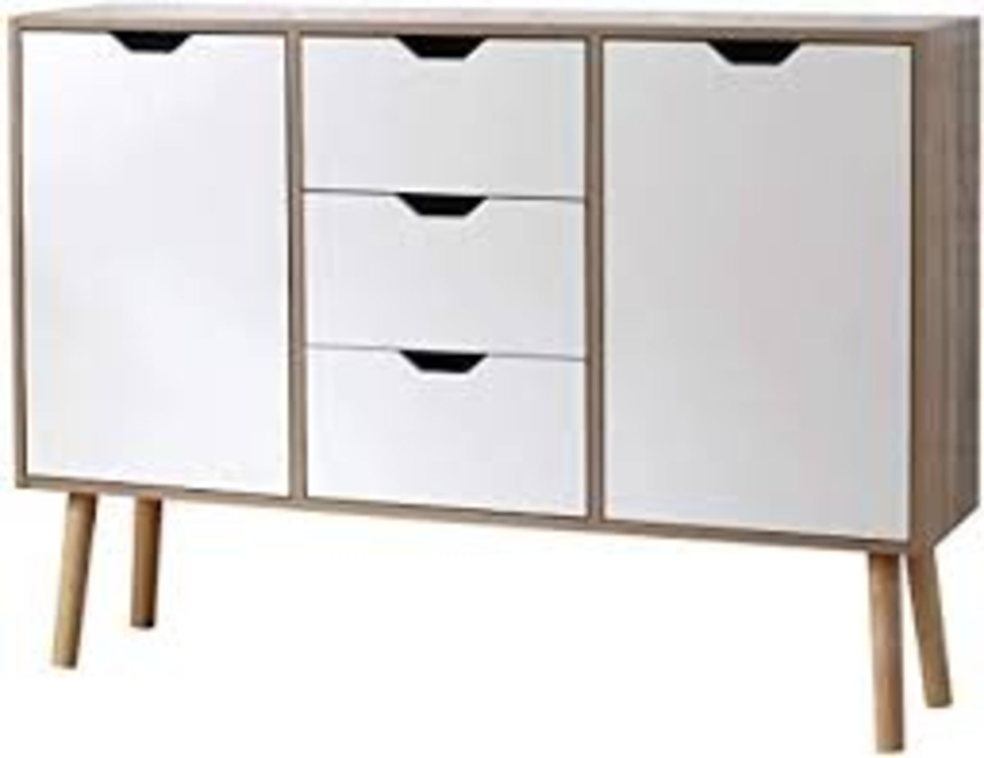 Boxed Stockholm 2 Door 3 Draw Sideboard RRP £390 (15748) (Public Viewing and Appraisals Available)