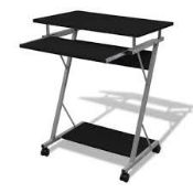 Slim Black Compact Work Desks RRP £35 Each (15754) (Public Viewing and Appraisals Available)